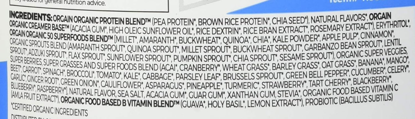 Orgain Organic Protein & Super Foods, 2.70 Lb