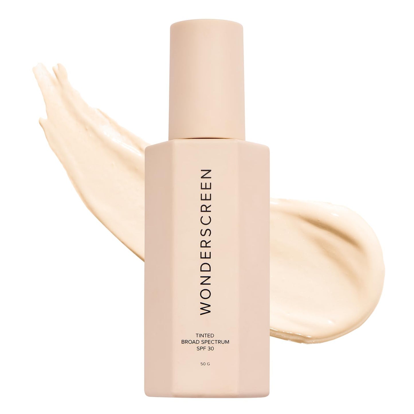 DIME Beauty Tinted Glow Wonderscreen SPF 30, Mineral Sunscreen for Face with 19% Zinc Oxide, Tinted Moisturizer with SPF, 50 g (Medium)