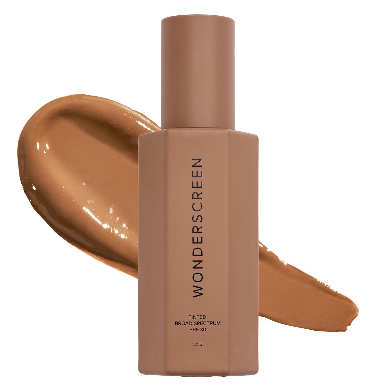 DIME Beauty Tinted Glow Wonderscreen SPF 30, Mineral Sunscreen for Face with 19% Zinc Oxide, Tinted Moisturizer with SPF, 50 g (Medium)
