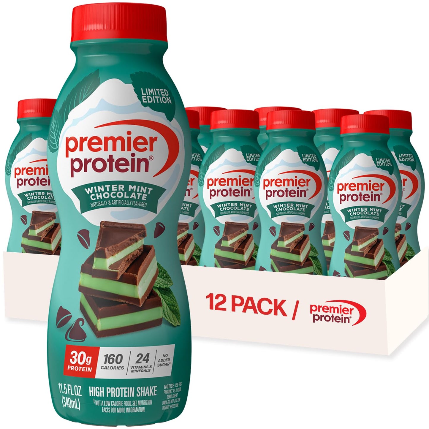 Premier Protein Shake, Peaches & Cream, 30g High Protein, 12 Pack
