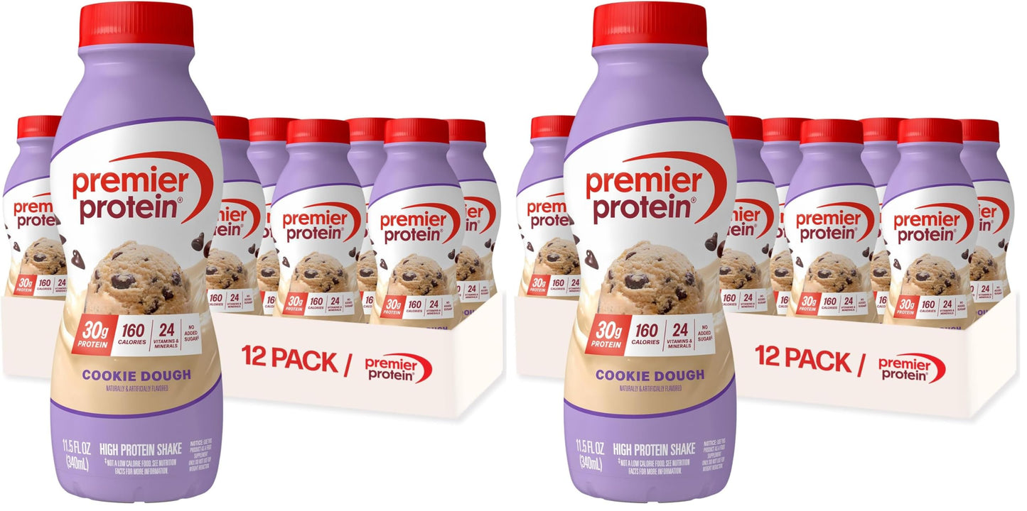 Premier Protein Shake, Peaches & Cream, 30g High Protein, 12 Pack