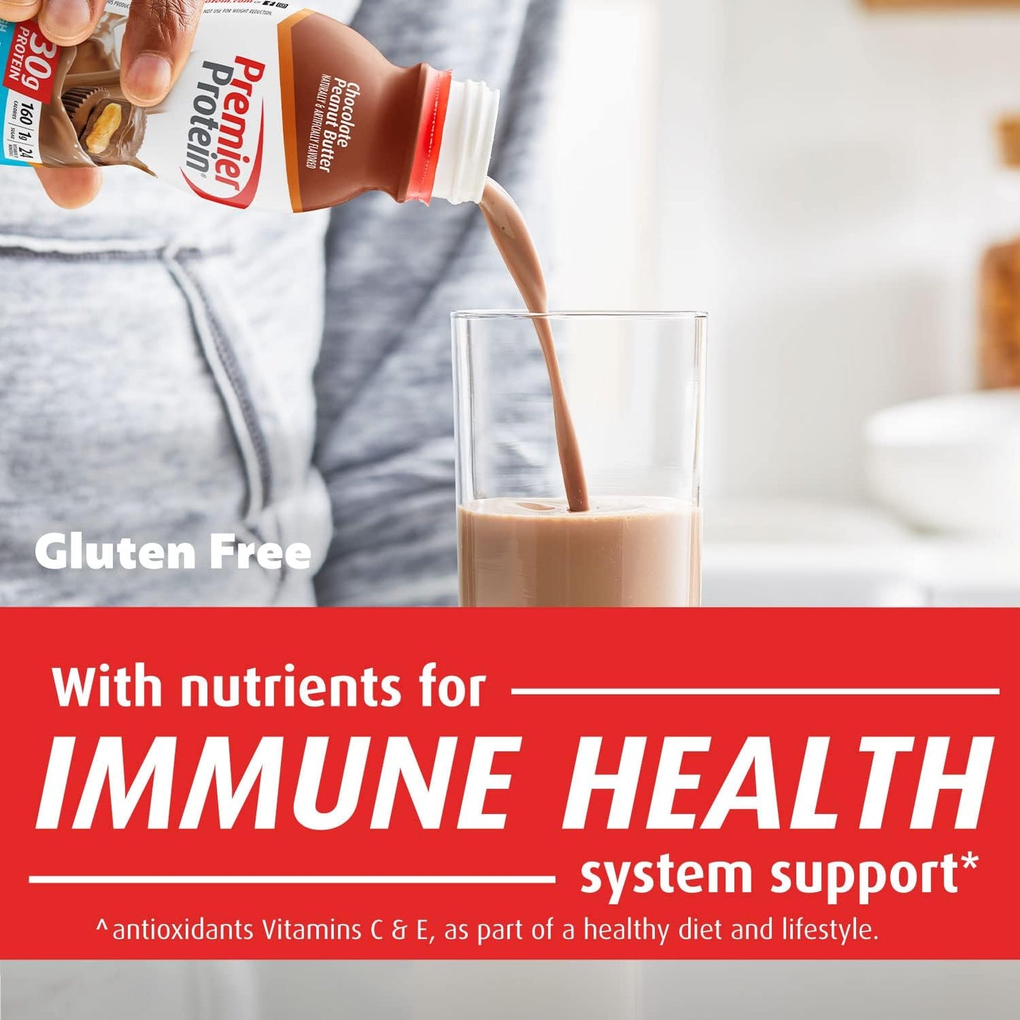 Premier Protein Shake Chocolate & Chocolate Peanut Butter Flavors, 30g Protein, 1g Sugar, 24 Vitamins & Minerals, 11.5 Fl Oz, 12 Count