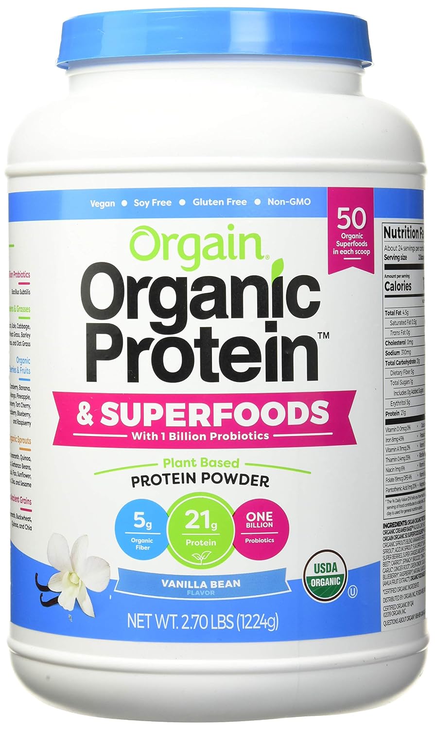 Orgain Organic Protein & Super Foods, 2.70 Lb